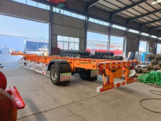 12R22.5*12pcs 3axle Skeleton Semi Trailer 7 тонн Tare Вес 12,85 х 2,61 х 1,55 метров
