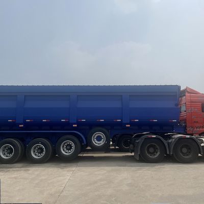 40ft 60ft 3/4/5 Axle U Type Hydraulic Dump Trailer Полугрузовик Подержанный Дамп Полуприцеп