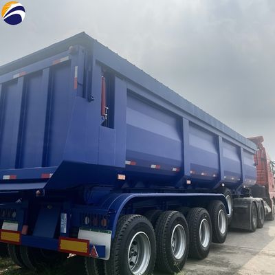 40ft 60ft 3/4/5 Axle U Type Hydraulic Dump Trailer Полугрузовик Подержанный Дамп Полуприцеп