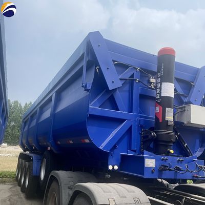 40ft 60ft 3/4/5 Axle U Type Hydraulic Dump Trailer Полугрузовик Подержанный Дамп Полуприцеп