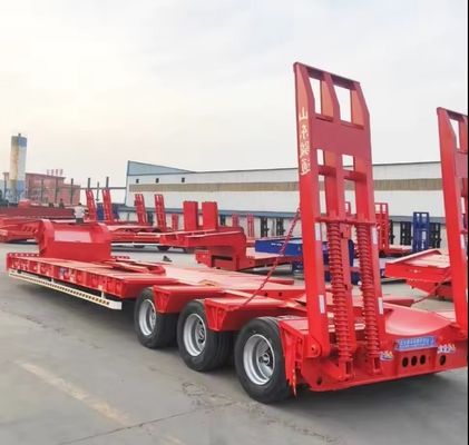 20ft/40ft Container Lowbed Semi Trailer для Wosheng 3/4/5/6 Осей и тяжелого оборудования