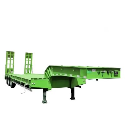 WS Goose Neck 3 Axles Low Flatbed Transport Semi-Trailer с механической/воздушной подвеской