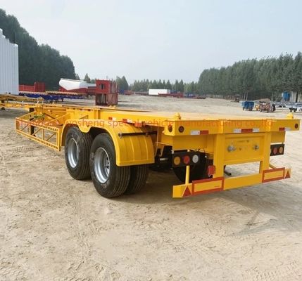 Wosheng 2 Axle Container Skeleton Semi Truck Trailer для и доступной транспортировки