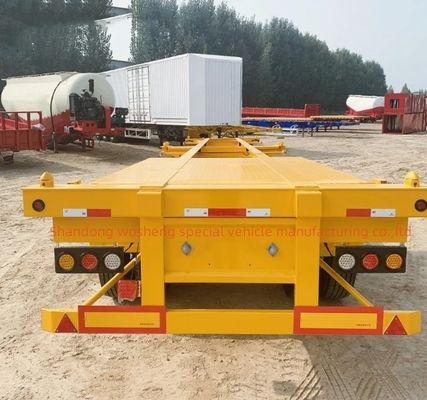Wosheng 2 Axle Container Skeleton Semi Truck Trailer для и доступной транспортировки
