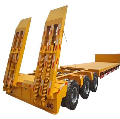 40ft Gooseneck Low Bed Trailer 13/16/20 Ton Axle for Front Loading Truck Trailer (Подъемник с низкой ложей на гусиной шее)