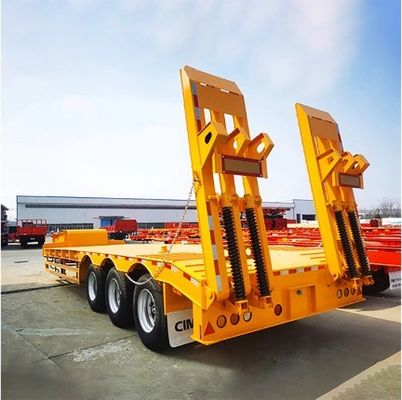 40ft Gooseneck Low Bed Trailer 13/16/20 Ton Axle for Front Loading Truck Trailer (Подъемник с низкой ложей на гусиной шее)