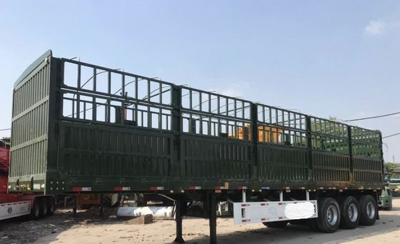 60/80 тонн 3 оси ограждения полуприцеп для овощей и скота Top Rank конкурентоспособный