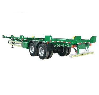 Wosheng 2 Axle 20FT 40FT 45FT полуприцеп Лучший для терминального порта Контейнерный скелет