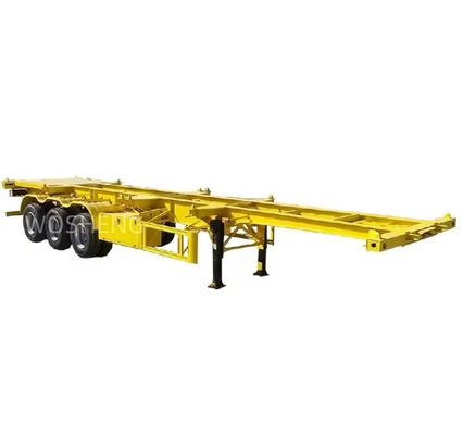Механическая подвеска Wosheng 3 оси 20FT 40FT контейнер шасси скелет полуприцеп