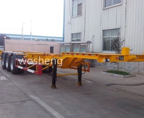 Механическая подвеска Wosheng 3 оси 20FT 40FT контейнер шасси скелет полуприцеп