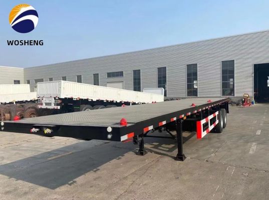 3 оси 4 оси 20FT 40FT Контейнер плоский кровать прицепы грузовиков с двойной системой торможения