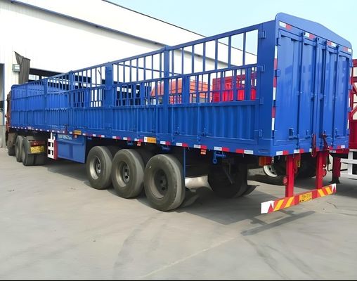 12400x2500x3650mm 60T/80T 3 оси ограждения полуприцеп Подходит для грузов и скота