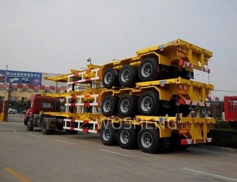 Устойчивый стальной скелетный полуприцеп для транспортировки 20FT 40FT контейнерного шасси