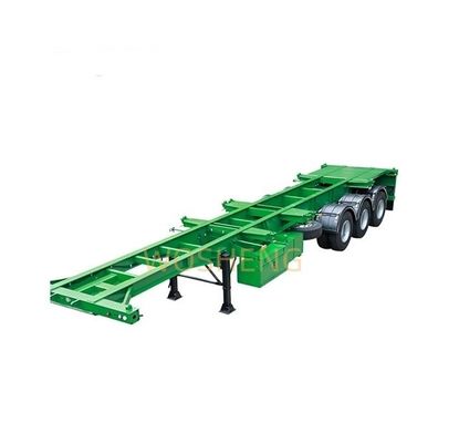 Wosheng Style 3 Axle Semi-Trailer Skeleton Truck Trailer для зеленых 20FT 40FT контейнеров