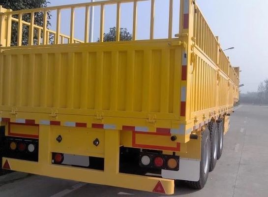 Wosheng 3 Axle Bulk Side Wall Box Fence Cargo Semi Truck Trailer с 13/16 тонной осью