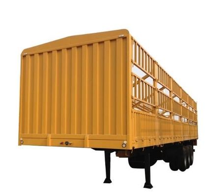 Wosheng 3 Axle Bulk Side Wall Box Fence Cargo Semi Truck Trailer с 13/16 тонной осью
