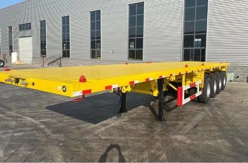 3 оси 4 оси 40-120T грузовой полуприцеп для 20ft 40ft 45ft 53ft контейнера