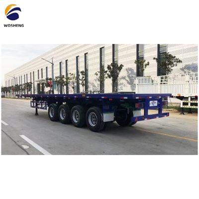 Custom Flatbed Semi Trailer с высокой грузоподъемностью и двойной системой торможения