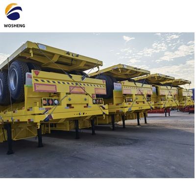 Custom Flatbed Semi Trailer с высокой грузоподъемностью и двойной системой торможения