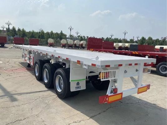 3 4 Осевой грузовой корабль и 20ft 40ft 45ft Контейнер плоскостольный трейлер с 80tons Максимальная полезная нагрузка