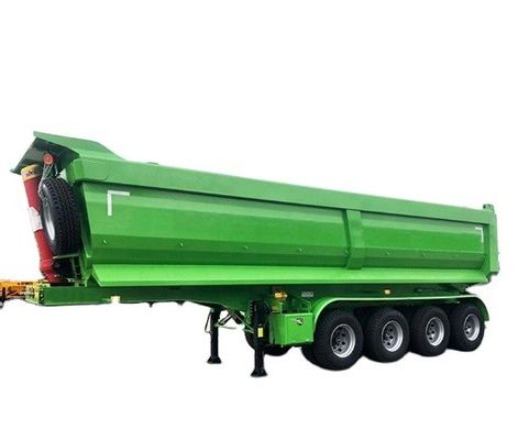 Q345B / T700 Стальной 4-осевой задний полуприцеп для транспортировки руды