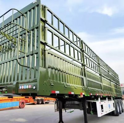 3 оси FUWA Услужная боковая стена открытый забор грузовой грузовой грузовик полуприцеп с тягой 40 тонн