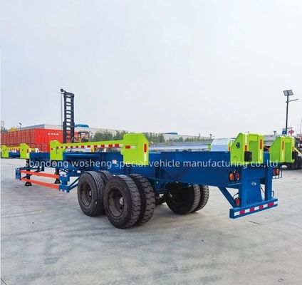 2 оси 20FT 40FT Wharf комбинированный транспорт скелет контейнерный трейлер