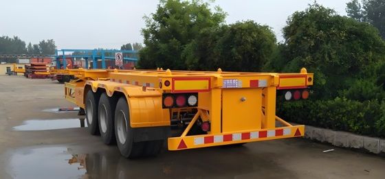 Материал Wosheng Q345B T700 Контейнерное шасси 3 оси 4 оси прицеп грузовика для перевозки