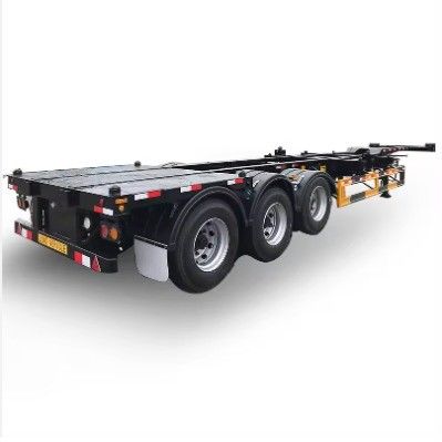 Wosheng 3 Axle Skeleton Semi Trailer Max Payload 50 тонн для транспортировки контейнеров