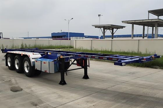 Wosheng 3 Axle Skeleton Semi Trailer Max Payload 50 тонн для транспортировки контейнеров