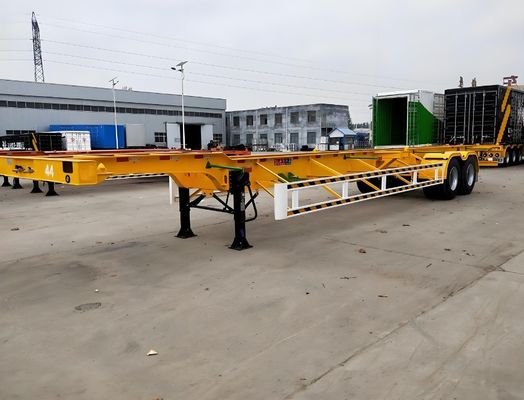 Wosheng 3 Axle Skeleton Semi Trailer Max Payload 50 тонн для транспортировки контейнеров