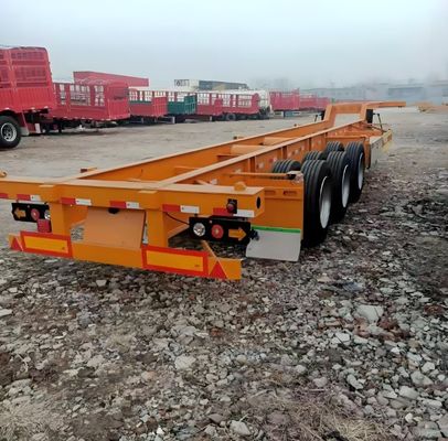 Wosheng 3 Axle Skeleton Semi Trailer Max Payload 50 тонн для транспортировки контейнеров
