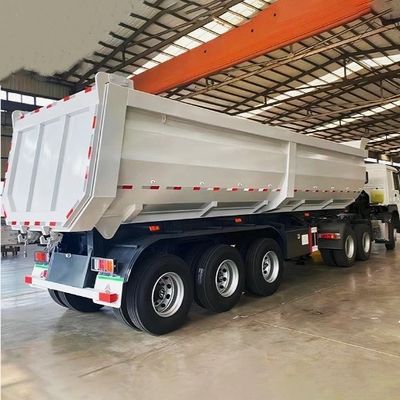 Wosheng 3 Axles 930*250*345M полуприцеп для транспортировки руды 2024 Дэмп полуприцеп
