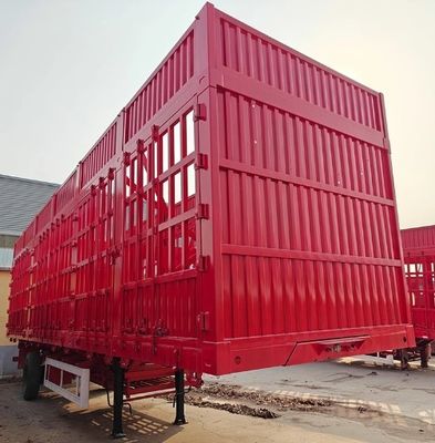 20-100 тонн 3/4 оси ограждение стальной козырь полуприцеп для скота и овощей груза