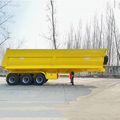 Тяжелый гидравлический цилиндр 3оси 45cbm 50cbm U-образный задний наклонный кузовный трейлер для грузовиков