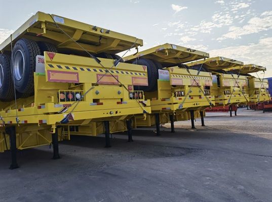 12R22.5 40/45ft 60 тонн плоский полуприцеп стальной контейнер плоский прицеп грузовика