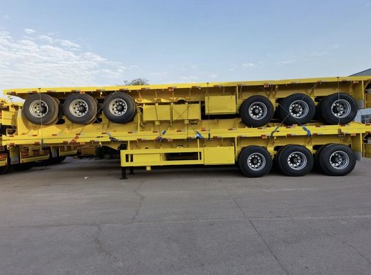 12R22.5 40/45ft 60 тонн плоский полуприцеп стальной контейнер плоский прицеп грузовика