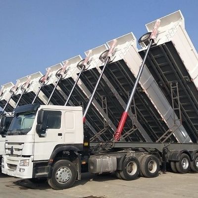 3/4/5 Оси Задние сбросы полуприцепа наклонитель наклоняющийся грузовик прицепы с стальным основным балом