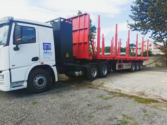 Транспорт древесины 3 оси 4 оси полуприцеп с полезной нагрузкой 60 тонн и последней конструкцией