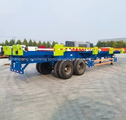Главный луч Q345B Высота 500 мм Контейнерный скелет Полуприцеп для грузового порта