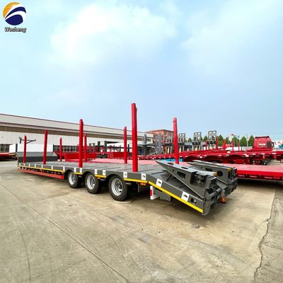 Американская или немецкая воздушная подвеска 60Ton 3 оси низкий ложек полуприцеп для древесины древесины