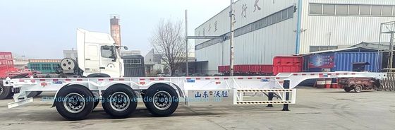 2024 Наиболее популярный 3-осевой контейнерный транспортный прицеп с тяжелой грузоподъемностью 28 т