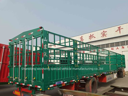 SAF Two Speed 28t Heavy Duty Landing Gear 4 Axle Leaf Spring Fence Cargo Semi-Trailer (ВВС США) - двухскоростной грузовой грузовой полуприцеп