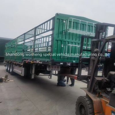 SAF Two Speed 28t Heavy Duty Landing Gear 4 Axle Leaf Spring Fence Cargo Semi-Trailer (ВВС США) - двухскоростной грузовой грузовой полуприцеп