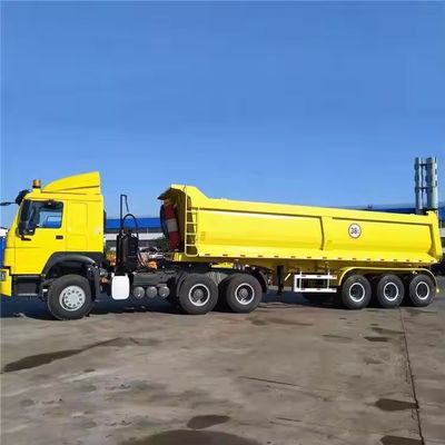 Прицеп с наклоном конца полуприцеп для заднего отвода с наклоном в стиле прицеп для грузовиков с наклоном 4 оси гидравлический