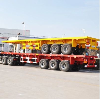 3 оси 40ft контейнер плоский полуприцеп для грузовика настраиваемый и тяжелый грузовик
