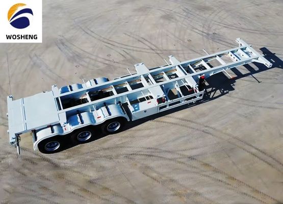 Запрос клиента 40ft контейнерный скелет полуприцеп для контейнерных транспортных потребностей