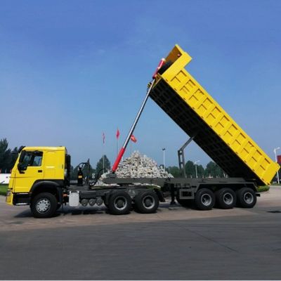 Настраиваемый 3/4 оси гидравлический наклонитель конец наклоняющий полуприцеп с и доступный