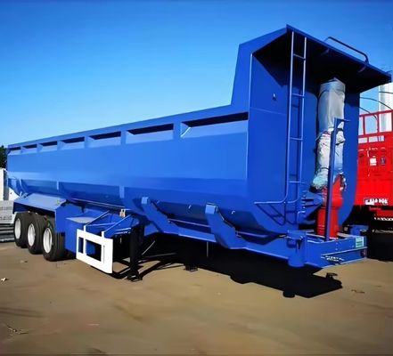 Механическая подвеска 40-100 тонн Максимальная полезная нагрузка Дэмп-Теппер прицеп для грузовых автомобилей для транспортировки руды