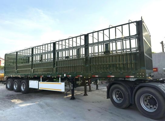 3/4 оси 50 тонн ограждения полуприцеп для овощей и скота настраиваемый вариант